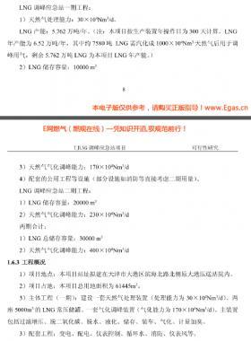 天津LNG調(diào)峰(液化、氣化）應(yīng)急站項(xiàng)目可行性研究報(bào)告